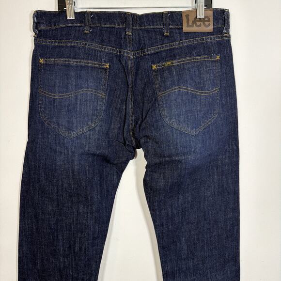 Lee Denim Jean Anderson Slim Fit Straight Leg 34 x 30 NWT Dark Wash - Picture 8 of 9